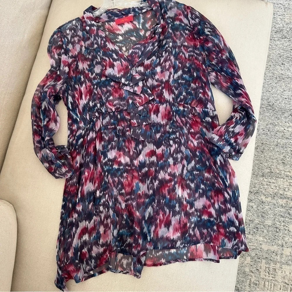 LaVia 18 by Piazza Sempione Silk Tunic Top in Large (12-14) - Picture 4 of 15
